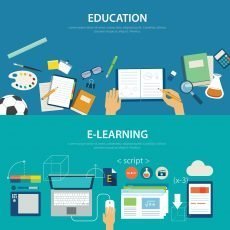 17247808_concepts-of-education-and-e-learning-flat-design